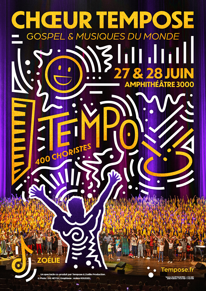 Affiche spectacle Chœur Tempose saison 5 TEMPO